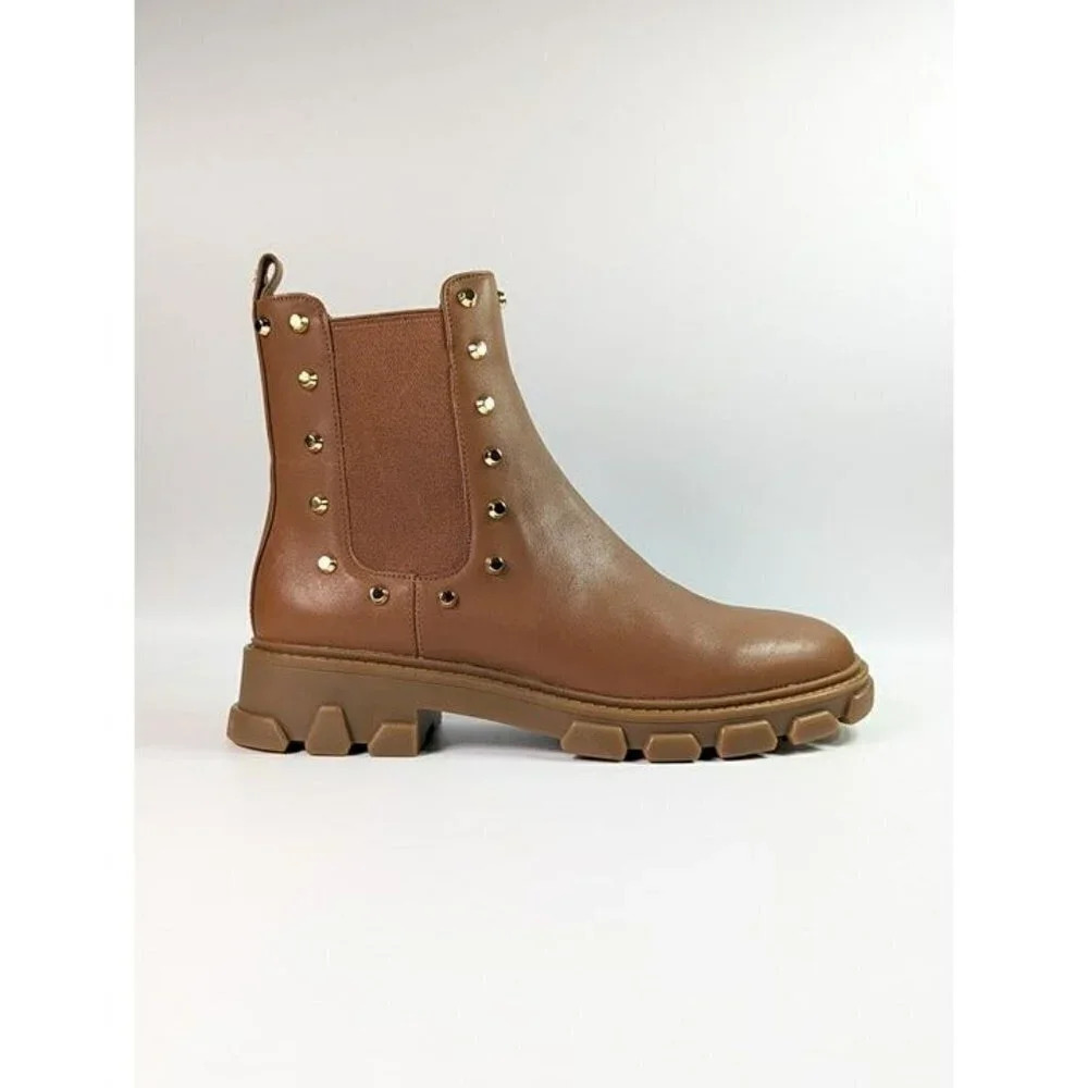 Michael Kors Women's Ridley Studded Lug-Sole Chelsea Booties Size 6.5 MSRP $225 - Picture 2 of 12